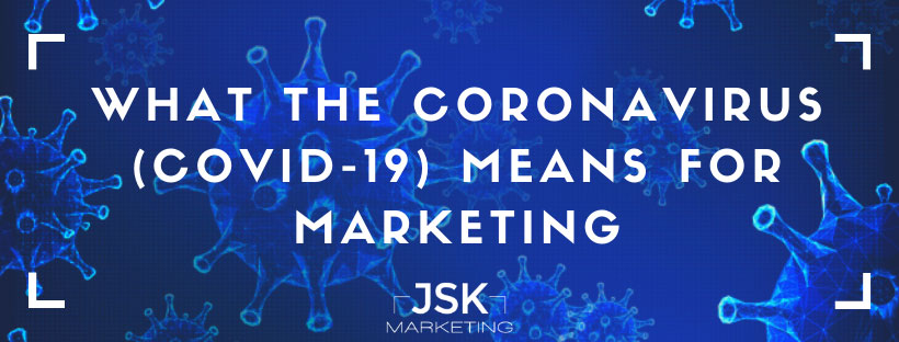 Banner of Covid-19 for Marketing